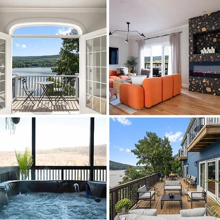Lakeview House - Hot Tub - Firepit - Stunning Views - Spacious Deck - Cozy Living Room - Bar Greenwood Lake Buitenkant foto