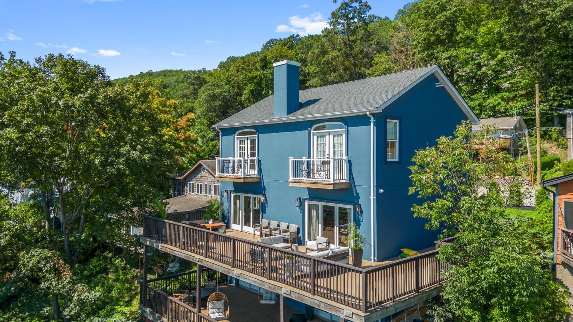 Lakeview House - Hot Tub - Firepit - Stunning Views - Spacious Deck - Cozy Living Room - Bar Greenwood Lake Buitenkant foto